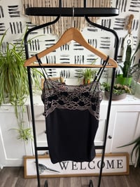 Image 1 of black Lace tank 
