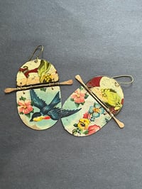 Image 2 of Dual tin earrings