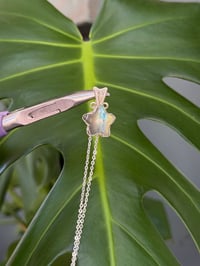 Image 3 of Silver Labradorite Star Crystal Necklace