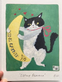 Image 3 of A5 art print -Catnip Banana 