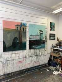 Image 4 of Painting / maleri / "København – Malerdrømme og tankestreger – Stige til Thorvaldsen"