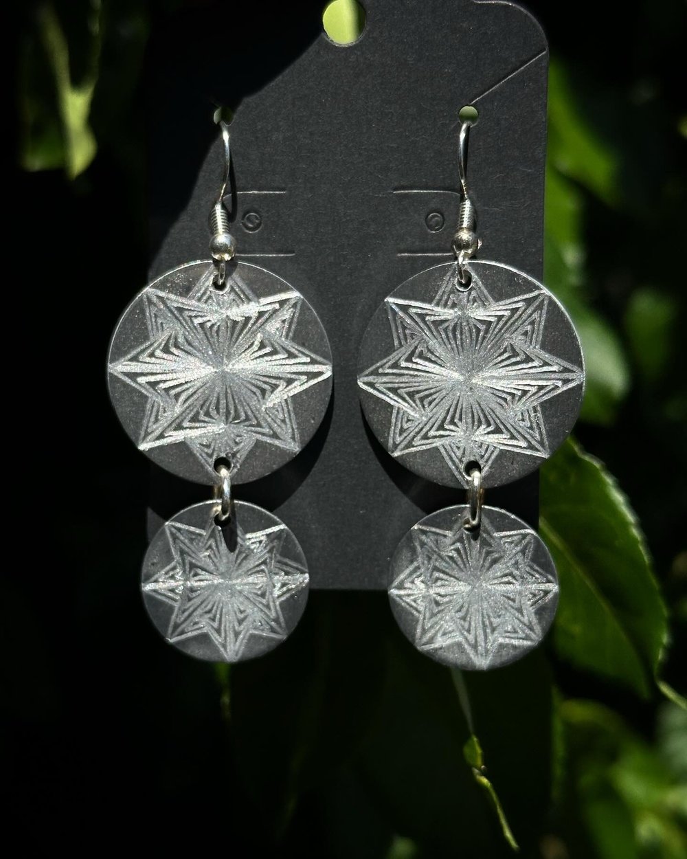 Image of Assorted Silver Engraved Earrings