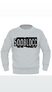 500Blocc Gray Crew Neck