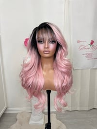 Image 9 of Pastel pink bangs wig (ready to ship)