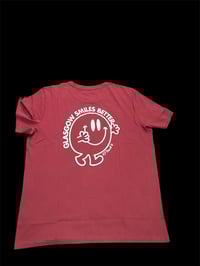 Image 2 of Burgundy and candy  pink smiles tee 