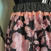 Image 3 of Mauve/Black Lace Overlay Skirt