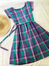 Ready Made size 12 Green/Purple Plaid Julia Dress with free post