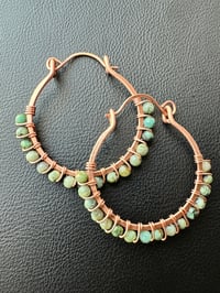 Image 2 of African Turquoise Swing Earrings