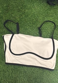Streamlined bra tank Ivory