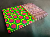 Image 3 of Curly Narra & 3D Resin GLOW Segmented Knife Scales