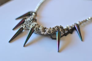 Image of Multi-Colored Spike Necklace 