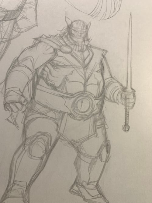 Image of CAPTAIN AMERICA x VOLSTAGG #1 VOLSTAGG character sheet
