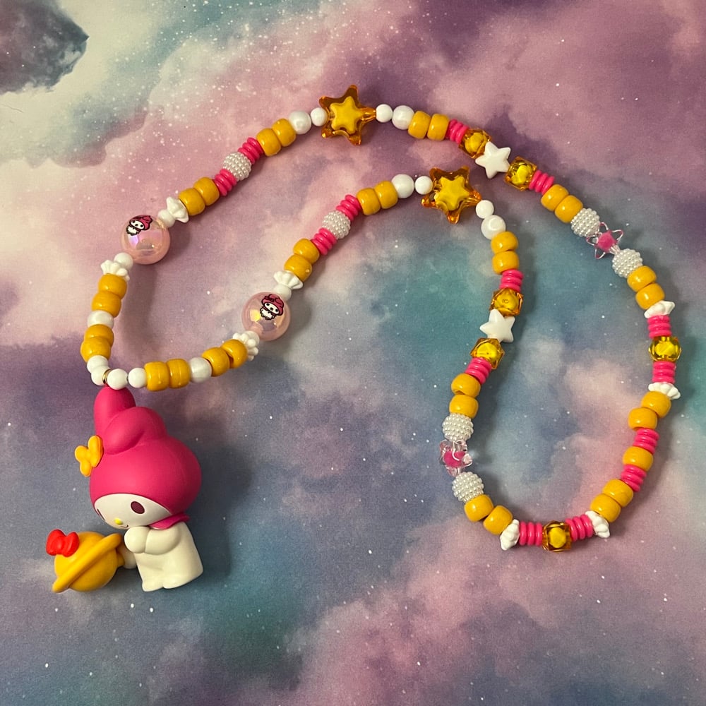 Image of Cute Bunny Character Kandi Necklace