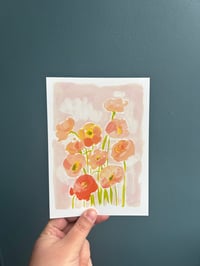 Image 4 of Orange Poppies Print