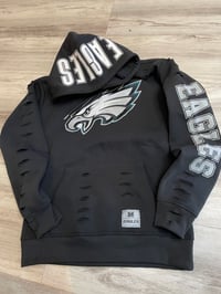 Small Eagle hood destroyed hoodie