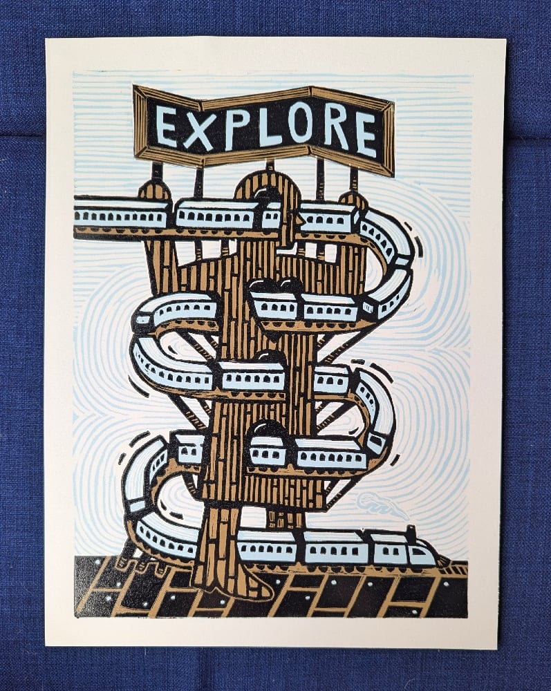 untitled reduction linocut #37