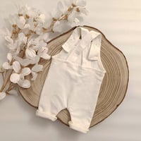 Image 3 of Newborn boys romper Dylan | ecru