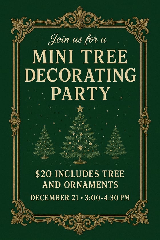 Image of Mini Christmas Tree decorating IN Person