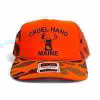 Image 2 of Orange Camo Trucker
