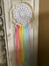 Image of Rainbow doily wall hanging