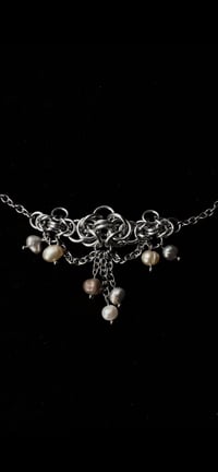Image 3 of pearls chainmail choker