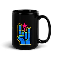 Image 3 of FUCK YEAH Black Glossy Mug