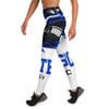 BOSSFITTED Blue and Black AOP Yoga Leggings