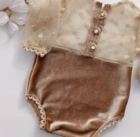 Image 2 of Newborn girls bodysuit | Fiorenza | beige