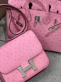 Image 6 of Pink Ostrich Leather