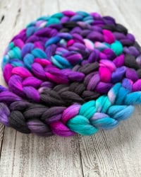 Image 2 of Galactica X-tra Blue, on Spin-Skinny: 100% USA SW Merino Recycled Mill Ends