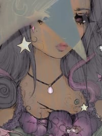 “orchid” star print 4x6