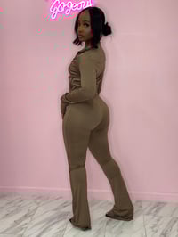 Image 2 of Gabby set pants-brown