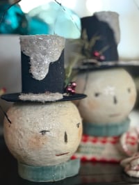 Image 5 of Antique Inspired Snowman Candy Container 2 