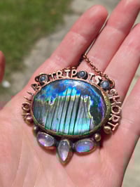 Image 1 of Electroformed YOUR TRIP IS SHORT necklace 03