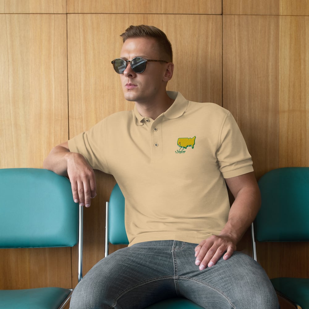 Image of Green Font US Golf Polo