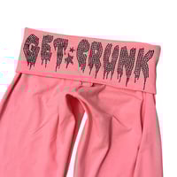 Image 3 of pink scene queen rhinestone yoga pants