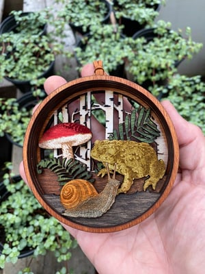 Image of Layered Wood Ornament - Forest Floor