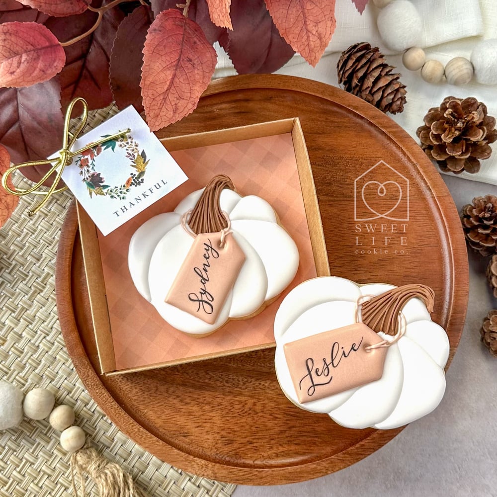 Image of Personalized Pumpkin Placecard