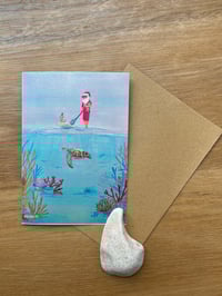 Greeting Card “Paddleboard Santa”