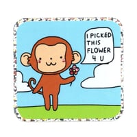 Image 1 of monkey showing love