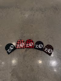 Image 3 of Rhinestone “ZO” Beanie (Brown)