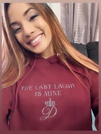 Image 3 of Davina Lyrics: "The Last Laugh Is Mine" with D Logo Hoodies Embroidered