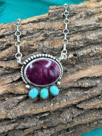 Image 1 of Purple Spiny Necklace 