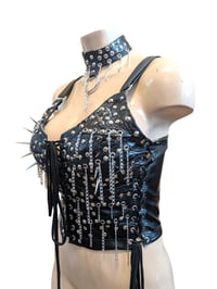Image 3 of Studs and chain vest.