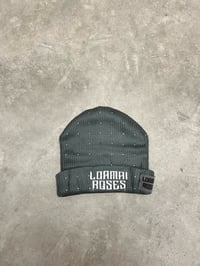 Image 3 of LR RHINESTONE BEANIE GRAY