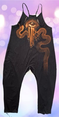 Image 2 of “ELEMENTS” CUSTOM BLEACH PAINTED PVERSIZED ROMPER MEDIUM