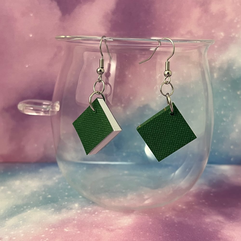 Image of Usable Tiny Book Earrings
