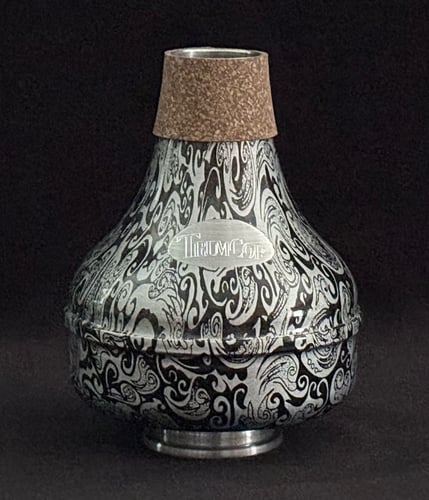 Image of Doc-Ouflage Zinger - Black Swirls - Metallic Silver