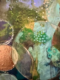 Image 4 of Acrylic Oil and Graphite painting on Wood “Welcome to Bear Country” by Sheila Cameron copy copy