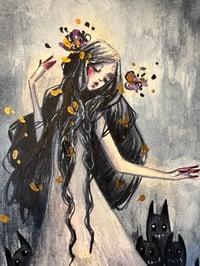 Image 1 of Scáith - the shadows witch- inktober 8